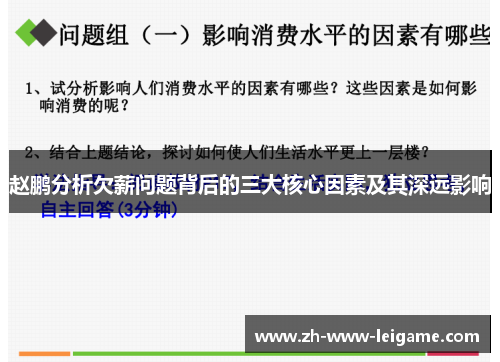 赵鹏分析欠薪问题背后的三大核心因素及其深远影响