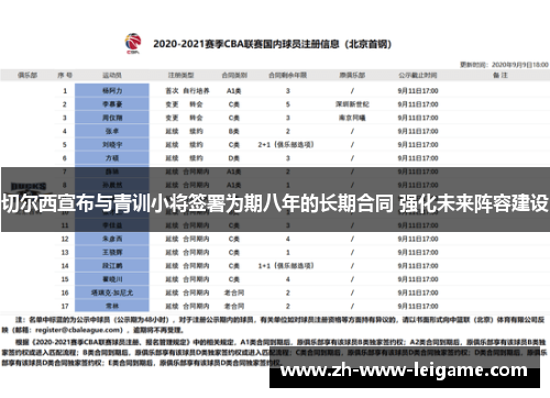 切尔西宣布与青训小将签署为期八年的长期合同 强化未来阵容建设 切尔西宣布与青训小将签署为期八年的长期合同 强化未来阵容建设